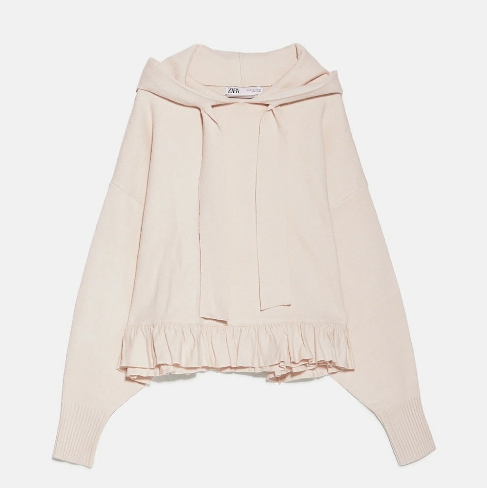 Zara Ruffled knitwear sweatshirt - Picture 3 of 3